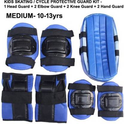 DCS Pro Skating / Cycling Guard Kit | Head + Elbow + Knee + Hand Guards - M (10-13yrs) Skating Kit
