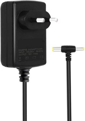 Tech-X 12V 1A DC Power Adapter, Powers Supply, Charge, LCD Monitor, SMPS for PC,, TV, LED Strip, CCTV, 12 Volt 1Amp Power Adapter (AC Input 100-240V Dc Output 12 Volt 1 Amp – Dual pin) 12 W Adapter