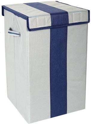 whitekrafts 75 L Grey, Blue Laundry Basket