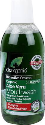 dr.organic Organic Mouthwash of Aloe Vera - Mint