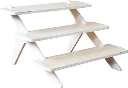 AmericanElm Multi Use 3 Tiered Wooden Racks or Shelves for Display or Storage Wooden Wall Shelf