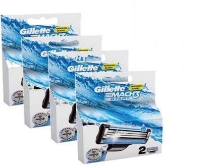 Gillette Mach3 Start Men's Cartridges 2s(pack of 4)