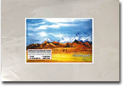 Chitrapat Watercolor Paper: Rough/270 gsm/12 Sheets Pack Sketch Pad