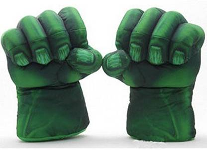 The Simplifiers Hulk Boxing Gloves Smash Hands Fists Incredible Hulk Soft Plush Toy( 2 Gloves)  - 35 cm