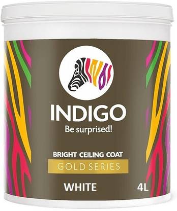 Indigo WHITE 4L SUPER WHITE Emulsion Wall Paint