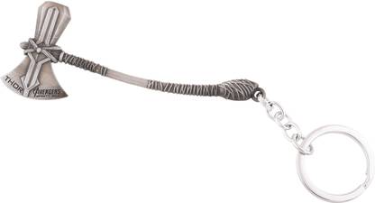 Gohaps Metal Thor Silver axe Key Chain