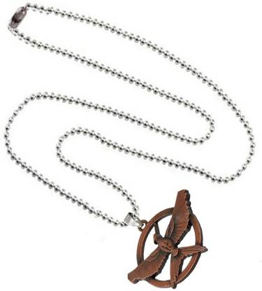 M Men Style Golden Movie The Hunger Games Flying Eagle Necklace Dapeng Wings Robin Mockingbird Zinc, Alloy
