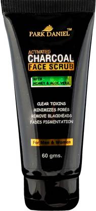 पार्क डेनियल Activated Charcoal Face Scrub - For Remove Blackheads, Minimizes pores, Clear Toxins & Fades Pigementation(60 gms) स्क्रब