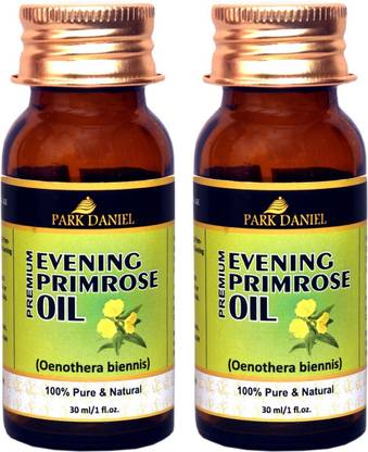 PARK DANIEL Organic Evening Primrose oil- 100% Pure & Undiluted Combo pack of 2 bottles of 30 ml(60 ml)
