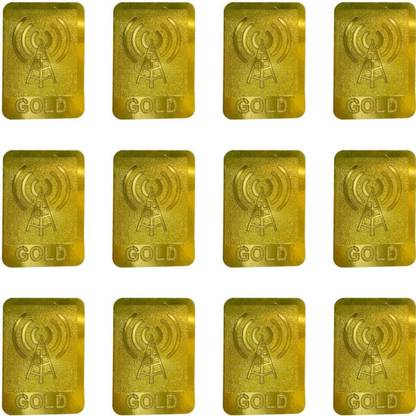 AirSoft Anti Radiation Gold (Pack of 12) Family Pack Anti-Radiation Sticker