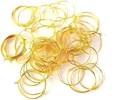 क्राफ्टो Round Loop Ring for Jewellery Making Pack of 100 Pieces