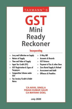 Taxmann's GST Mini Ready Reckoner-Amended upto 1st July 2020 (July 2020 Edition)