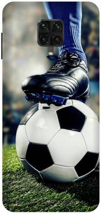 UMPRINT Back Cover for Poco M2 Pro Messi Football messi10 Printed Back Cover
