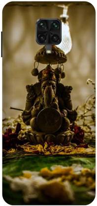 UMPRINT Back Cover for Poco M2 Pro Lord Ganesha Ganpati Printed Back Cover