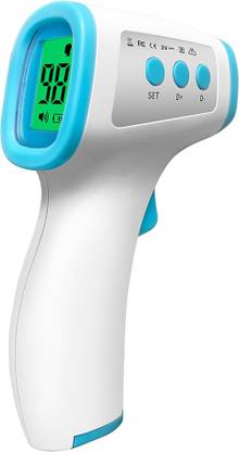 Amlik 2306 Wellness 2306 Multi Function Non-Contact Forehead Infrared Thermometer with IR Sensor and Color Changing Display Thermometer  Thermometer