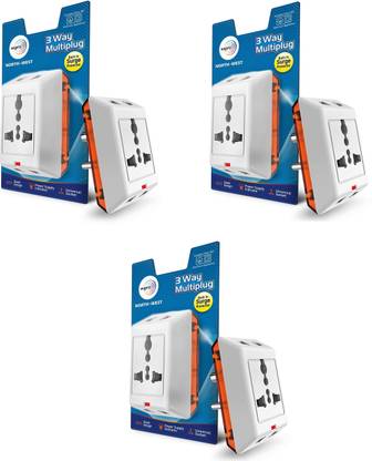 Wipro North West 3 Way Multiplug_3 Three Pin Plug
