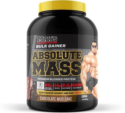 MAX'S Absolute Mass Chocolate Mud Cake Weight Gainers/Mass Gainers
