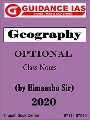 Guidence IAS Geography Optional Class Notes By Himanshu Sharma (2020)