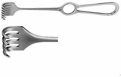 Forgesy volkman Retractor sharp 2 Prong Hand Held Retractor