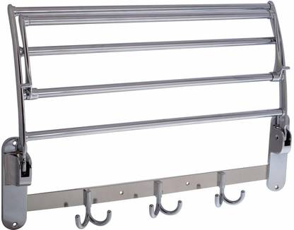 ONEILLES Stainless Steel Folding Towel Rack 30 inch 4 Bar Towel Rod