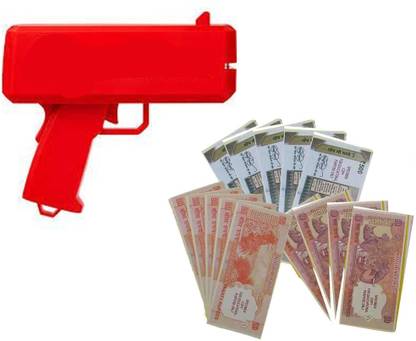 VK MART Money cash Guns Suitable For Weddings Birthdays Marketing Party 100 Fake Dollars with 10-20-500 note(each note 100) Money Gun