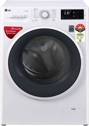 LG 7 kg with Inverter ,5 Star Fully Automatic Front Load Washing Machine with In-built Heater White