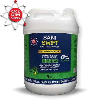 SANI SWIFT Aerial Fumigation and Surface Disinfectant Concentrate (40ML IN 1L WATER)