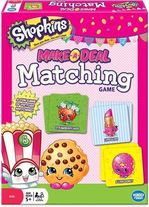 Wonder Forge Shopkins Make-A-Deal Matching Board Game Party & Fun Board Game