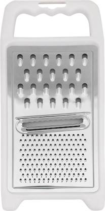fackelmann Stainless Steel Universal Grater with Plastic Handle, Grating, Shredding&Slicing Vegetable & Fruit Grater & Slicer