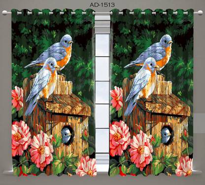 SSH CURTAIN 3D DIGITAL PRINTED BIRD Curtain Fabric