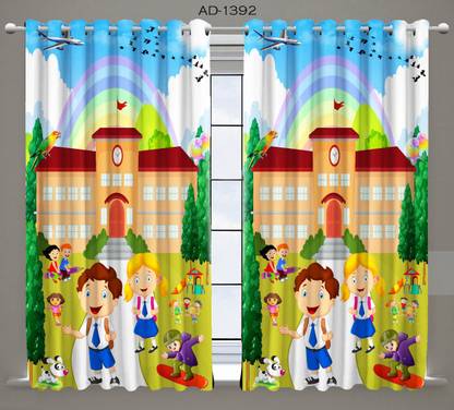 DBS FABS 154 cm (5 ft) Polyester Blackout Window Curtain (Pack Of 2)