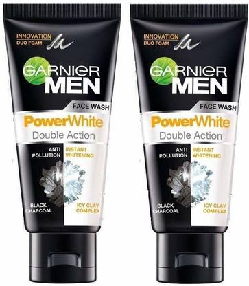 गार्नियर मेन पॉवर व्हाइट एंटी-पॉल्यूशन डबल एक्शन फेस वॉश