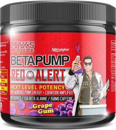MAX'S Lab Series Beta-Pump RED ALERT Grape Gum Creatine