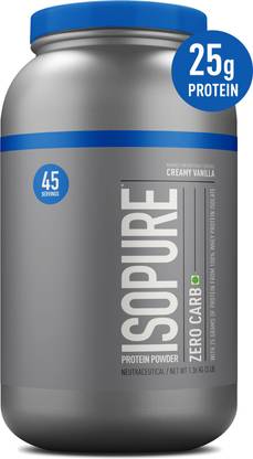 Isopure Zero Carb 100% Isolate Powder with 25gm Protein per serve Whey Protein