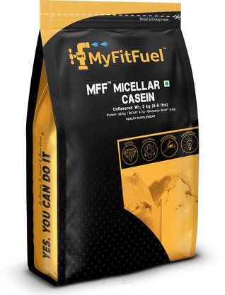 MyFitFuel Micellar Casein (3 Kg), Unflavored, Slow Release Protein Casein Protein