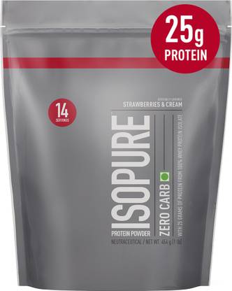 Isopure Zero Carb 100% Isolate Powder with 25gm Protein per serve Whey Protein