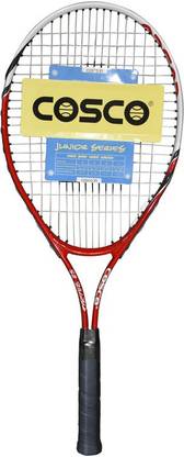 COSCO Tennis Racquet Drive-25 - Red Red Strung Tennis Racquet