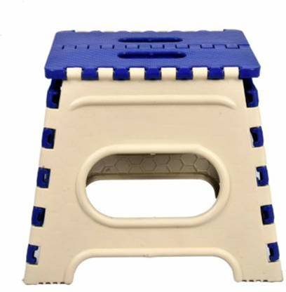 Dev Enterprise Folding Stool for Adults and Kids Bedroom & Kitchen Stool (Blue) Stool 12 Inch (Blue, Ivary) Stool