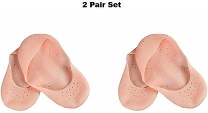 AapkieKart Silicone Smiling Foot Anti-Chapped Moisturizing Full Socks (2 Pair) Foot Support