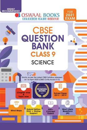 Oswaal CBSE Question Bank Science, Class 9 (Reduced Syllabus)