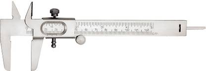 THE LABWORLD MATT FINISH Manual Vernier caliper slide caliper 12.5cm measurement metallic for measurement,length and diameter Vernier Caliper