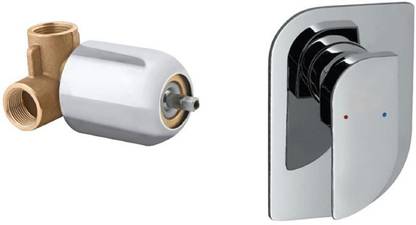 KYOTO Brass Concealed Shower Mixer Body and Upper Part with Shiny Chrome Plated for Bathroom Fittings Diverter Faucet