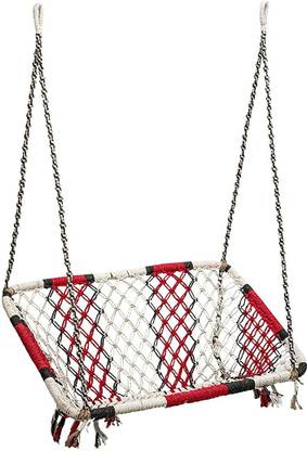 Curio Centre Rectangular Hanging Rope Swing Chair Cotton Large Swing
