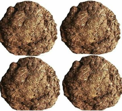 Earth Angels Cow dung Cake pack of 4 made from pure cow dung