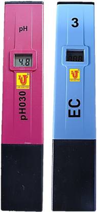 Lab Junction LJ-pH-030+ LJ-653-3-4 pH Tester/Meter & EC Tester/Meter,Digital Pocket Size pH Tester/Meter (Range : 0 – 14 pH) & EC Tester/Meter (Range : 10 – 1,990 uS/cm) LJ-pH-030+ LJ-653-3-4 as Per Quality Standards Digital TDS Meter