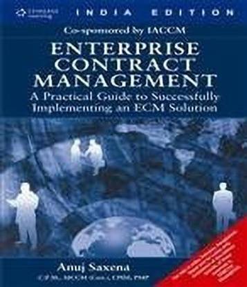 Enterprise Contract Management 1st  Edition