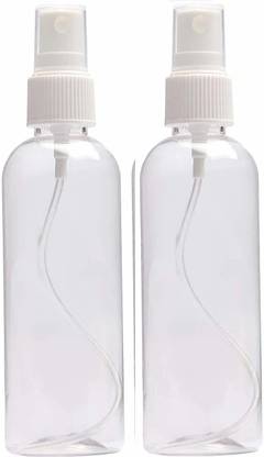 Vishal PET Refillable Spray Empty Bottle for Home Office Car Travel Cleaning, 100ml 100 ml Spray Bottle
