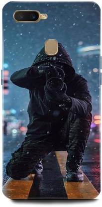 GRAFIQE Back Cover for OPPO A5s/CPH1909 Black, Man, Wallpaper, Camera, Dark