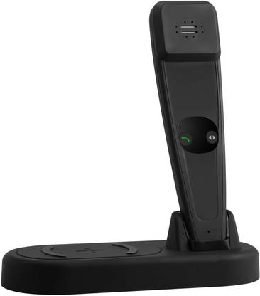 Pulse Wireless 2 in 1 Intelligent Dock Charger with Bluetooth Receiver to Calls Pick During Charge for Wireless Charging Supported All Smartphone Charging Pad