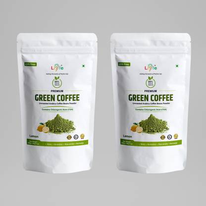 LIYFE Green Coffee (Lemon Flavour) for Weight Loss Instant Coffee Instant Coffee
